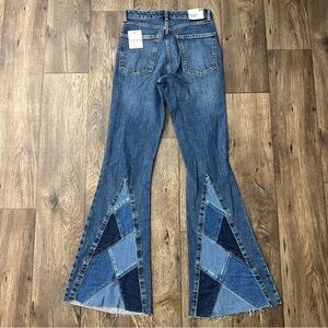 Forever 21 Mid Rise Slim Fit Flare Leg Blue Denim Jeans Women’s Size 23